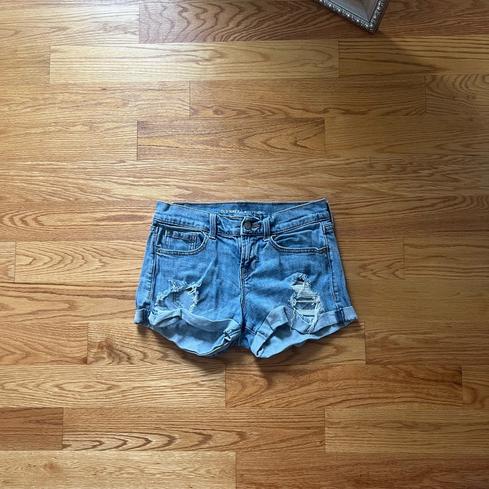 Distressed Boyfriend shorts
